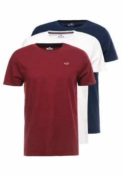 Hollister Co. 3 PACK - T-Shirt Print - White/burgundy/navy | Herren -Hollister Co Verkäufe 2022 81e88f908cd44b1cb51234ba4627c7c5