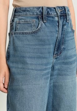 Hollister Co. CURVY KNEE VINT - Jeans Straight Leg - Blue | Damen -Hollister Co Verkäufe 2022 822fabd017764b318759608c80abda8e