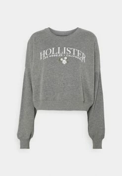 Hollister Co. PRINT FASHION LOGO CREW - Sweatshirt - Grey | Damen -Hollister Co Verkäufe 2022 82a4355d366345dd8636c385a0e6e409