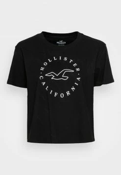 Hollister Co. SPLICED TEE - T-Shirt Print - Black Solid | Damen -Hollister Co Verkäufe 2022 83fc26e5dd664e1e861f185190198df4