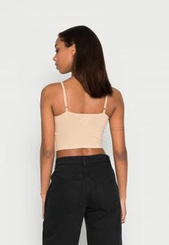 Hollister Co. BARE RUCHED BUST SEAMED WAIST - Top - Irish Cream | Damen -Hollister Co Verkäufe 2022 84cd98352b2a4891bbfa2f121b6966bb