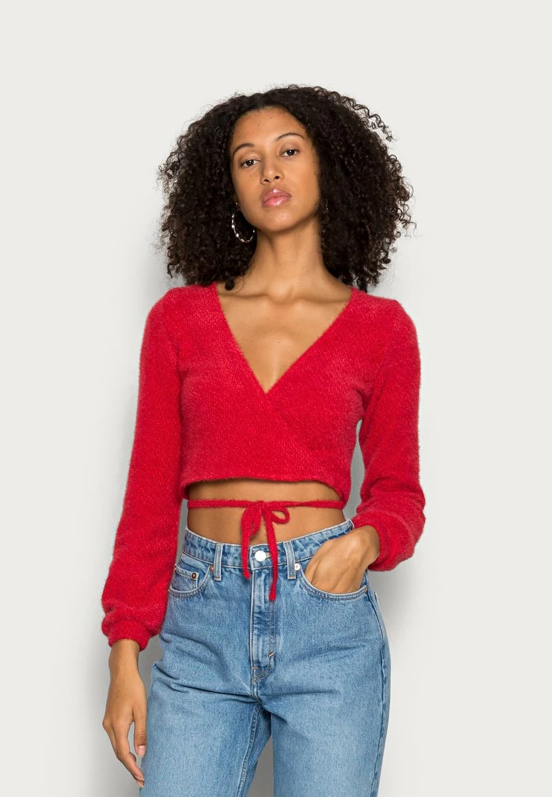 Hollister Co. COZY CHENILLE WRAP - Strickpullover - Jester Red | Damen 3 Hollister Co. COZY CHENILLE WRAP - Strickpullover - Jester Red | Damen