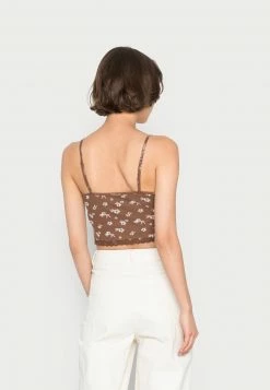 Hollister Co. BARE TRIM CAMI - Top - Brown | Damen -Hollister Co Verkäufe 2022 880250aa028742229df1c36f0f9aacae