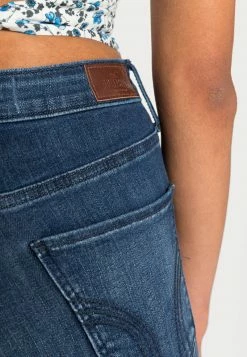Hollister Co. CURVY CLEAN DARK - Jeans Skinny Fit - Blue Denim | Damen -Hollister Co Verkäufe 2022 89594975f40441a7b09f2d042666d8ac