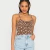 Hollister Co. BARE RUCHED BUST - Top - Brown | Damen -Hollister Co Verkäufe 2022 89ccf8d297d948aba83f022654ffa848