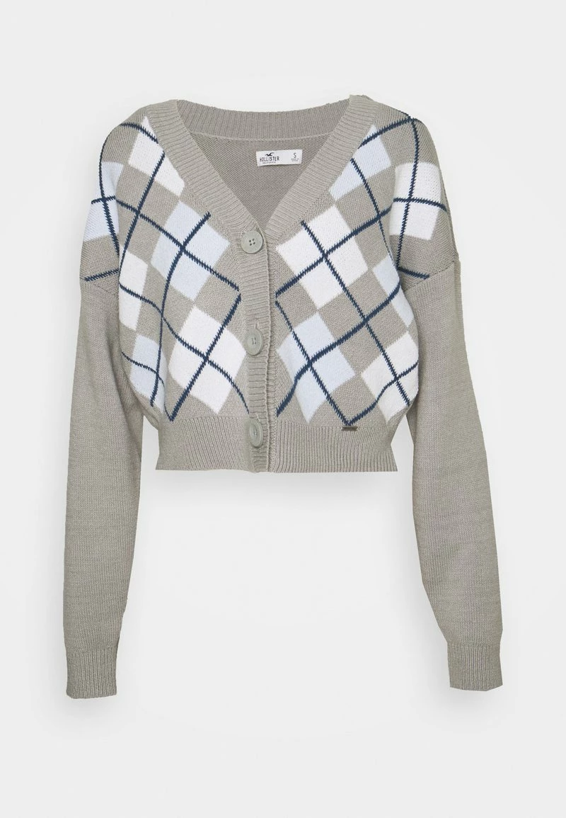 Hollister Co. EASY CROP CARDIGAN - Strickjacke - Grey | Damen 7 Hollister Co. EASY CROP CARDIGAN - Strickjacke - Grey | Damen – Bild 5