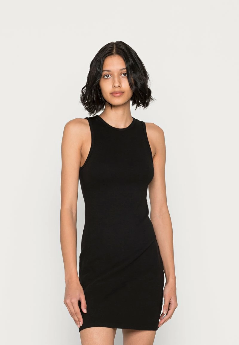 Hollister Co. HIGH NECK EXPOSED SEAM SHORT DRESS - Strickkleid - Black Solid | Damen 3 Hollister Co. HIGH NECK EXPOSED SEAM SHORT DRESS - Strickkleid - Black Solid | Damen