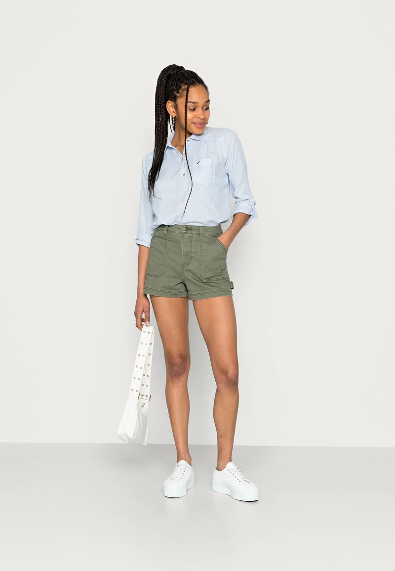 Hollister Co. CHAIN MOM - Shorts - Olive | Damen 4 Hollister Co. CHAIN MOM - Shorts - Olive | Damen – Bild 2