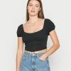 Hollister Co. CORSET - Bluse - Black | Damen