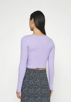 Hollister Co. NOTCH NECK - Langarmshirt - Purple | Damen -Hollister Co Verkäufe 2022 906dd9d1a9274012a163b27d18dce3c8