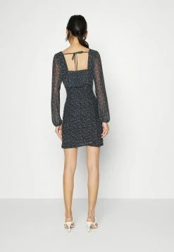 Hollister Co. RUCHED SHORT DRESS - Freizeitkleid - Black | Damen -Hollister Co Verkäufe 2022 930c1693f6514e608f54d8e3f743fb09