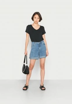 Hollister Co. EASY VEE 3 PACK - T-Shirt Basic - White/black/green Bay | Damen