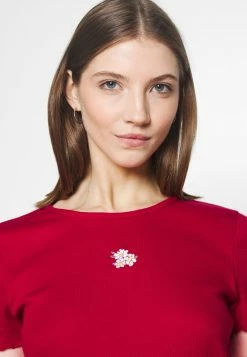 Hollister Co. MAY TEE - T-Shirt Print - Red | Damen -Hollister Co Verkäufe 2022 94f6774924dd404faf39dd568a7a6204