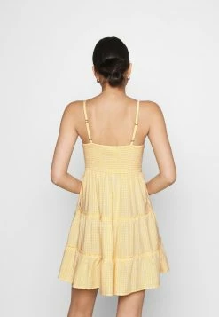 Hollister Co. BARE FEMME SHORT DRESS - Freizeitkleid - Yellow | Damen -Hollister Co Verkäufe 2022 95562dcccf3145c5827c36e4546ffd08