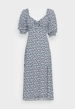Hollister Co. WOVEN MIDI DRESS - Freizeitkleid - Blue | Damen -Hollister Co Verkäufe 2022 95bc179342fe48ff802a9e5c31646a51