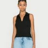 Hollister Co. BARE SEAMLESS BARE POLO - Top - Casual Black | Damen -Hollister Co Verkäufe 2022 966e6a79690c450bb8798f8a0cacc92f