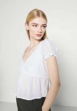 Hollister Co. BABYDOLL - Bluse - Pretty White | Damen -Hollister Co Verkäufe 2022 96f65fdbc7f4400996f412e02ad8e7d9