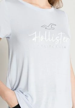 Hollister Co. EASY TEE - T-Shirt Print - Xenon | Damen -Hollister Co Verkäufe 2022 9707c5c6506d4f55b9859e3449fd3542