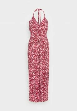 Hollister Co. BARE HALTER - Jumpsuit - Red Floral | Damen -Hollister Co Verkäufe 2022 971171f81f7e4465bd674d0835b1601d