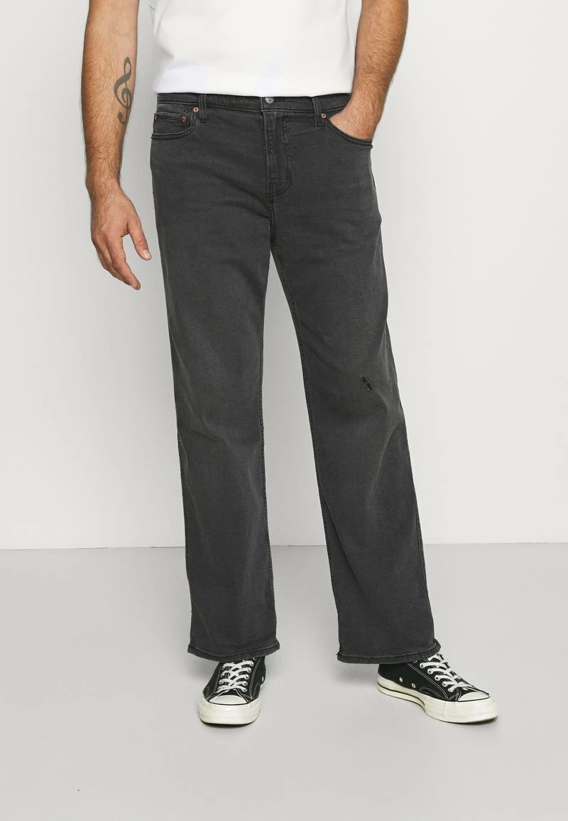 Hollister Co. CROP WIDE CHARACTER - Jeans Relaxed Fit - Washed Black | Herren 3 Hollister Co. CROP WIDE CHARACTER - Jeans Relaxed Fit - Washed Black | Herren
