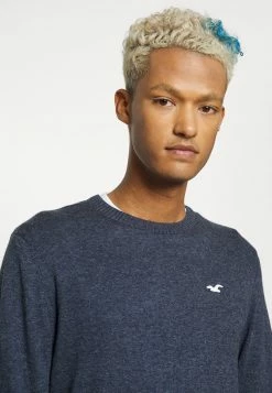 Hollister Co. CREW - Strickpullover - Navy | Herren -Hollister Co Verkäufe 2022 97670d68c6704af3b09c14ee424a8d84