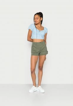 Hollister Co. RUCHED BUST SET TOP - Bluse - Blue/white Floral | Damen -Hollister Co Verkäufe 2022 97c56fe4bd5f4e3bb8c05a5795935b1a
