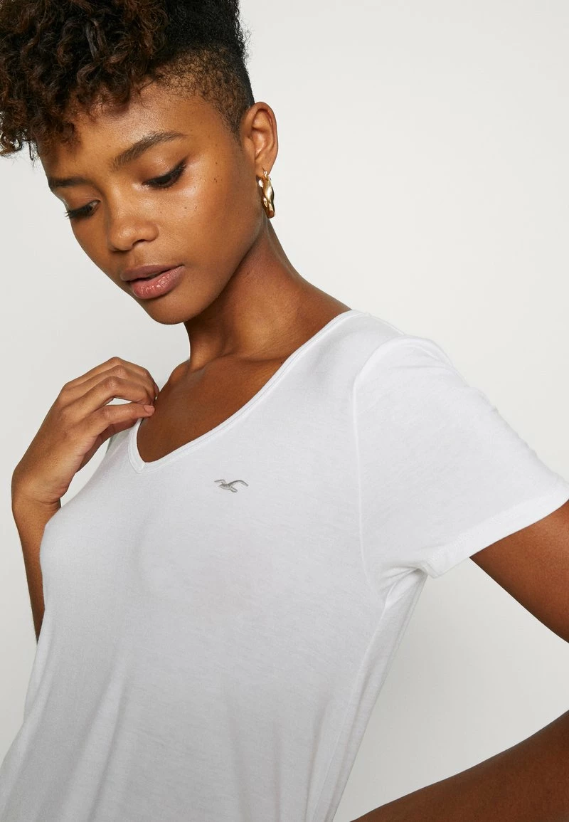 Hollister Co. EASY BASIC 3 PACK - T-Shirt Basic - White/black/burg | Damen 9 Hollister Co. EASY BASIC 3 PACK - T-Shirt Basic - White/black/burg | Damen – Bild 7