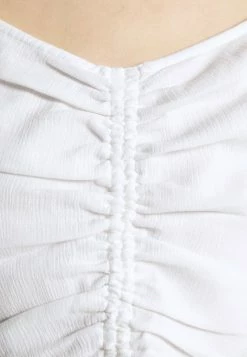 Hollister Co. CINCH ON OFF SHOULDER - Bluse - White | Damen -Hollister Co Verkäufe 2022 981e6be8fac845edb82c09adb5a8f08b