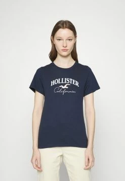 Hollister Co. T-Shirt Print - Navy | Damen