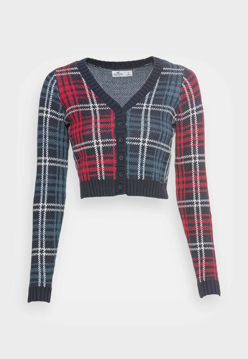 Hollister Co. CROP CARDI - Strickjacke - Dark Ground Plaid | Damen 6 Hollister Co. CROP CARDI - Strickjacke - Dark Ground Plaid | Damen – Bild 4
