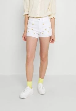Hollister Co. CLEAN DAISY ROLL - Jeans Shorts - White | Damen