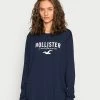 Hollister Co. TIMELESS LOGO TEE - Langarmshirt - Navy | Damen