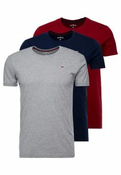 Hollister Co. CREW 3 PACK - T-Shirt Basic - Navy/burgundy/grey | Herren -Hollister Co Verkäufe 2022 9bfcd5585fff465c9a577f6e52b5aa10