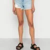 Hollister Co. UHR MOM - Jeans Shorts - Light Destroy | Damen