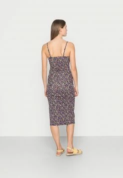 Hollister Co. BARE SLIT MIDI DRESS - Freizeitkleid - Black/multi | Damen -Hollister Co Verkäufe 2022 9d41cac9d2b540f99ab68d6bb151ca5b
