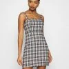 Hollister Co. CHAIN BARE STRUCT - Freizeitkleid - Black/tan | Damen