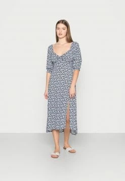 Hollister Co. WOVEN MIDI DRESS - Freizeitkleid - Blue | Damen