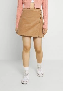 Hollister Co. WRAP SKIRT - Minirock - Tan | Damen