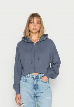 Hollister Co. EASY CROPPED - Sweatjacke - Grisaille | Damen