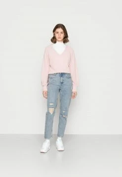 Hollister Co. COZY EYELASH 2er PACK - Langarmshirt - White / Pale Mauve | Damen