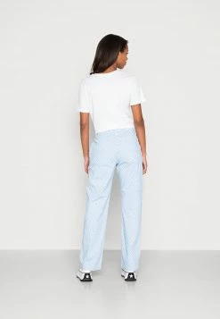Hollister Co. WARPED CHECK DAD PANT - Jeans Straight Leg - Blue | Damen -Hollister Co Verkäufe 2022 a50bcb22babc47afa19729b7729cdc00