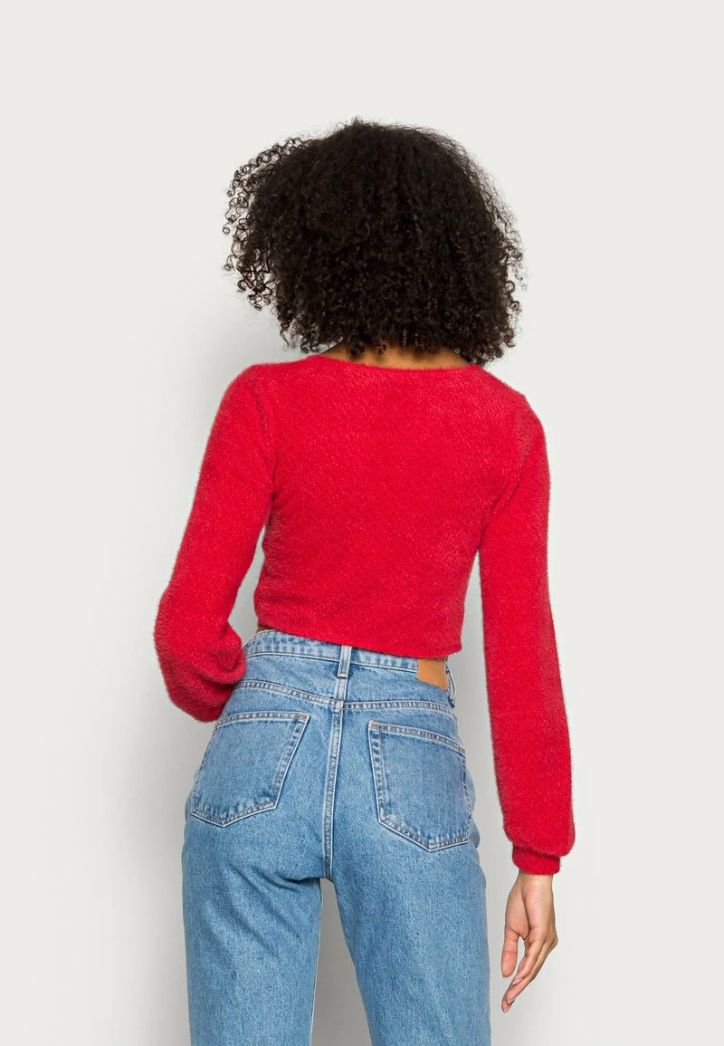 Hollister Co. COZY CHENILLE WRAP - Strickpullover - Jester Red | Damen 5 Hollister Co. COZY CHENILLE WRAP - Strickpullover - Jester Red | Damen – Bild 3