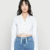 Hollister Co. WRAP AROUND SHIRTING - Hemdbluse - White | Damen -Hollister Co Verkäufe 2022 a66ea17621d44e6391ca7e6fa5c16543