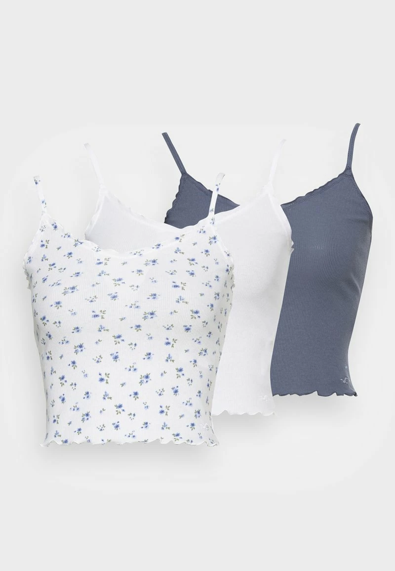 Hollister Co. 3 PACK - Top - White Ground Blue/griaille/white | Damen 8 Hollister Co. 3 PACK - Top - White Ground Blue/griaille/white | Damen – Bild 6