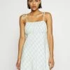 Hollister Co. RUCHED TIE STRAP DRESS - Freizeitkleid - Green | Damen -Hollister Co Verkäufe 2022 a761de703e4c43dca07555f8290bc7a0