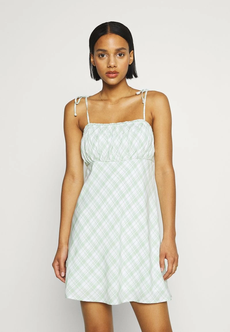 Hollister Co. RUCHED TIE STRAP DRESS - Freizeitkleid - Green | Damen 3 Hollister Co. RUCHED TIE STRAP DRESS - Freizeitkleid - Green | Damen
