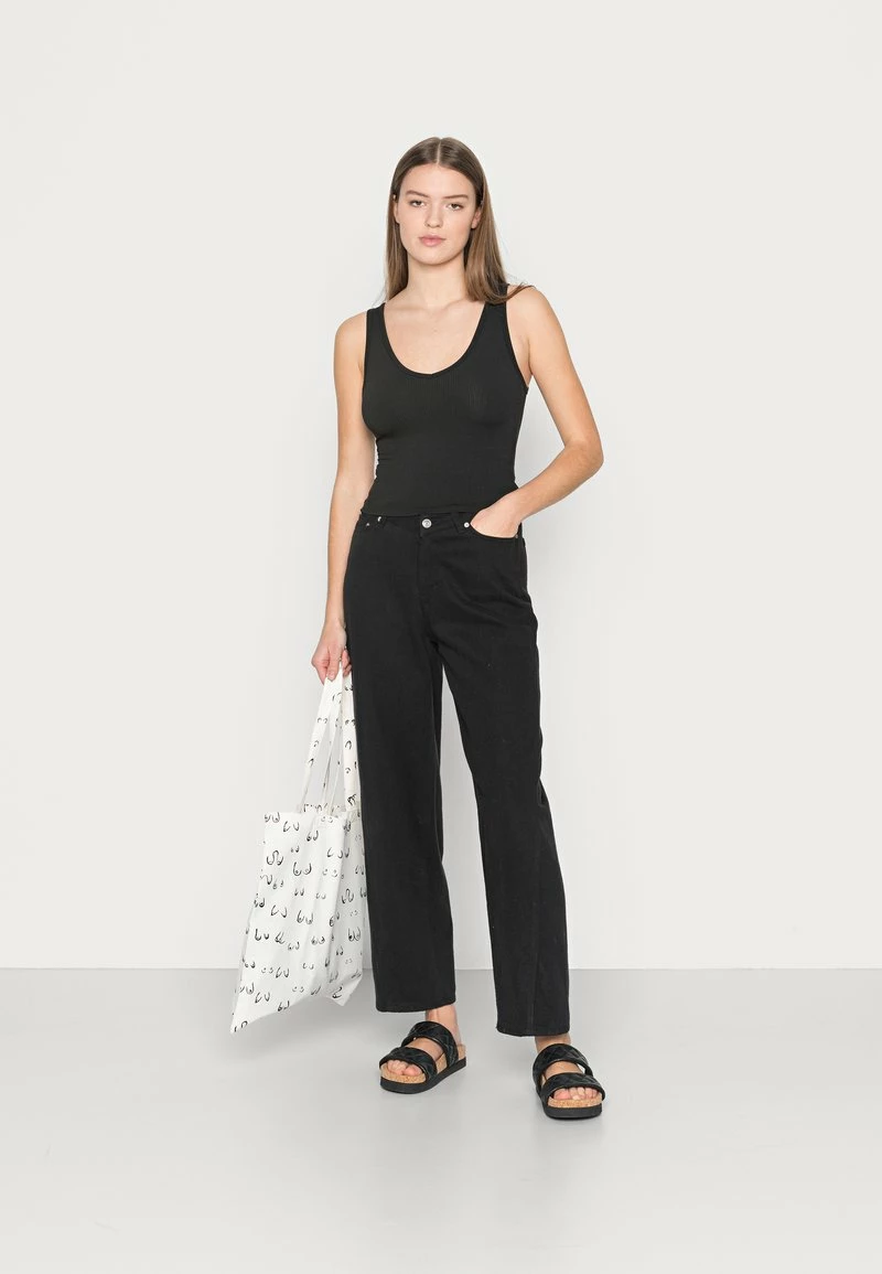 Hollister Co. BARE SEAMLESS V TANK - Top - Casual Black | Damen 4 Hollister Co. BARE SEAMLESS V TANK - Top - Casual Black | Damen – Bild 2