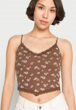 Hollister Co. BARE TRIM CAMI - Top - Brown | Damen -Hollister Co Verkäufe 2022 a877a33ff30e4632b6a2c25b5da7ccfa