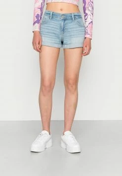 Hollister Co. BAGGY MEDIUM CLEAN DOUBLE ROLL - Jeans Shorts - Med Clean | Damen