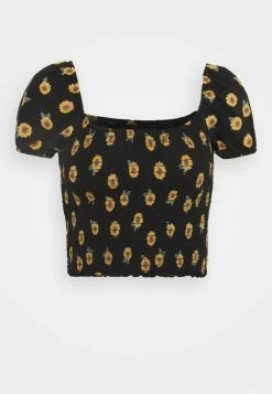 Hollister Co. CAP SLEEVE SMOCK - T-Shirt Print - Black | Damen -Hollister Co Verkäufe 2022 a96a5306577046dd9c8b75faaf623102